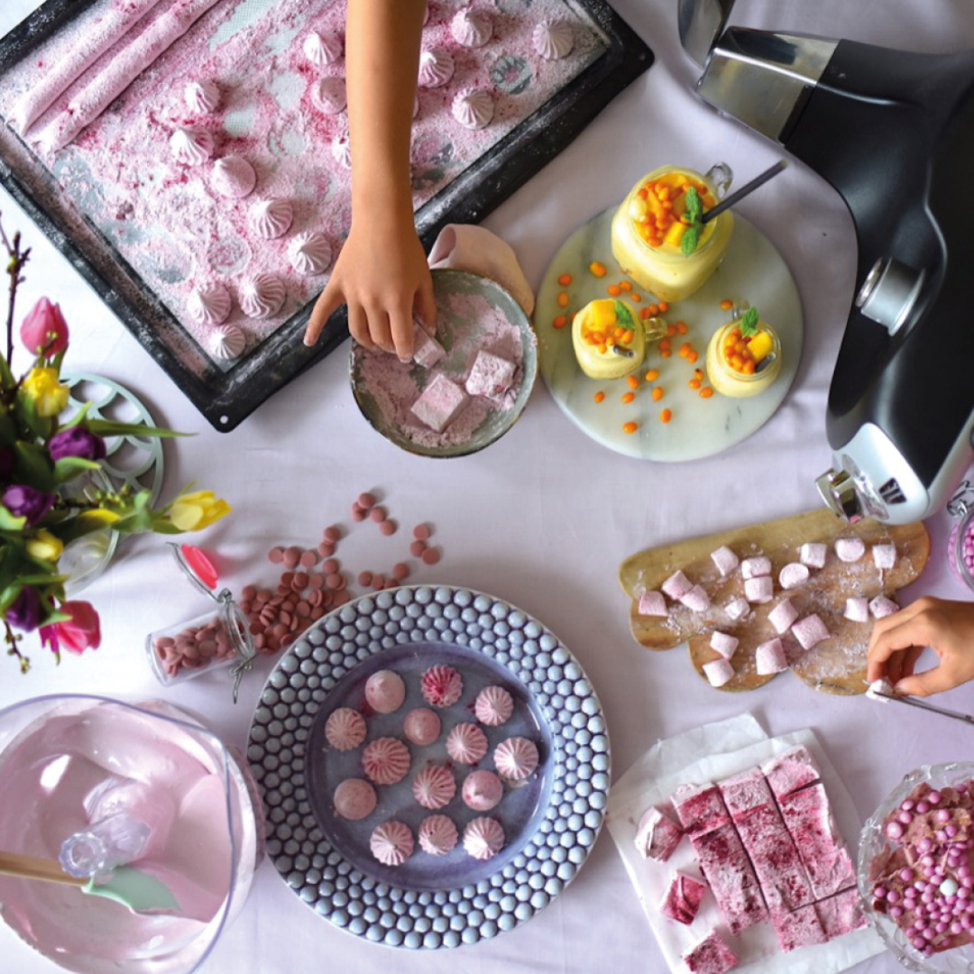 Blueberry marshmallows for easter - Ankarsrum Australia