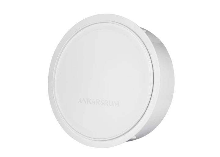 Vit jäslock från Ankarsrum.