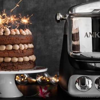 Festive chocolate cake for New Years Eve celebration