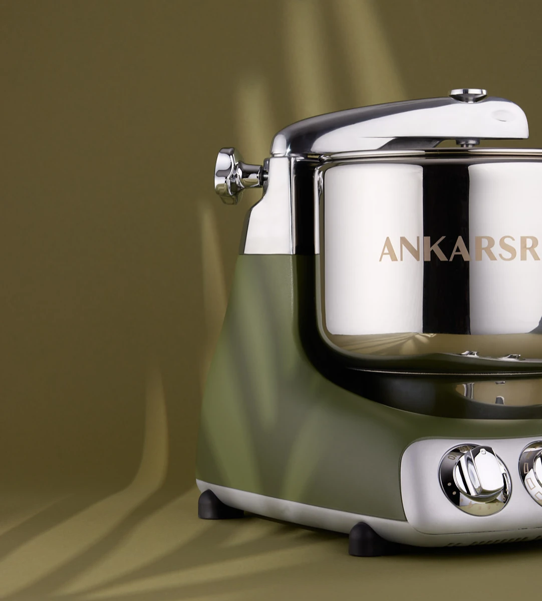 Ankarsrum Original Mixer Olive Green — Las Cosas Kitchen Shoppe