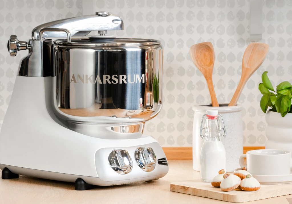 Ankarsrum white stand mixer