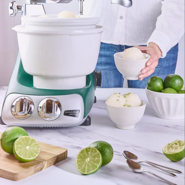 Indulge in the delightful flavors of a homemade lime sorbet!