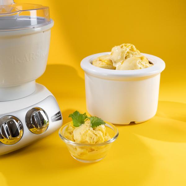 Lemon ice cream is an equally beautiful and tasty dessert with the perfect amount of sourness and sweetness.