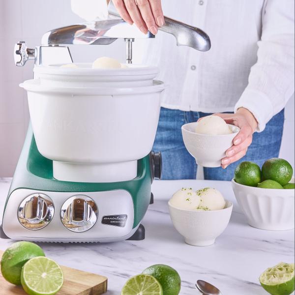 Indulge in the delightful flavors of a homemade lime sorbet!