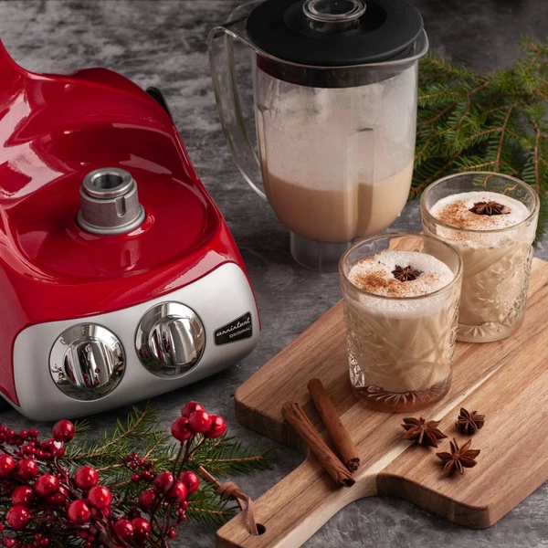 This is a luxurious and tasty Christmas drink; it can be served hot or cold. You choose! The eggnog is ready to drink when you have mixed everything but tastes even better if you leave it in the fridge for a couple of days.