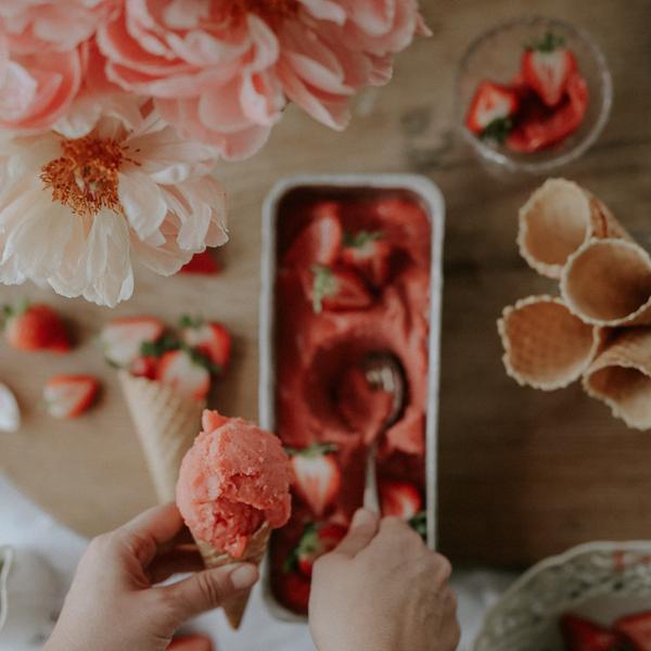 Is there anything else that tastes more like summer than a Strawberry Sorbet? 