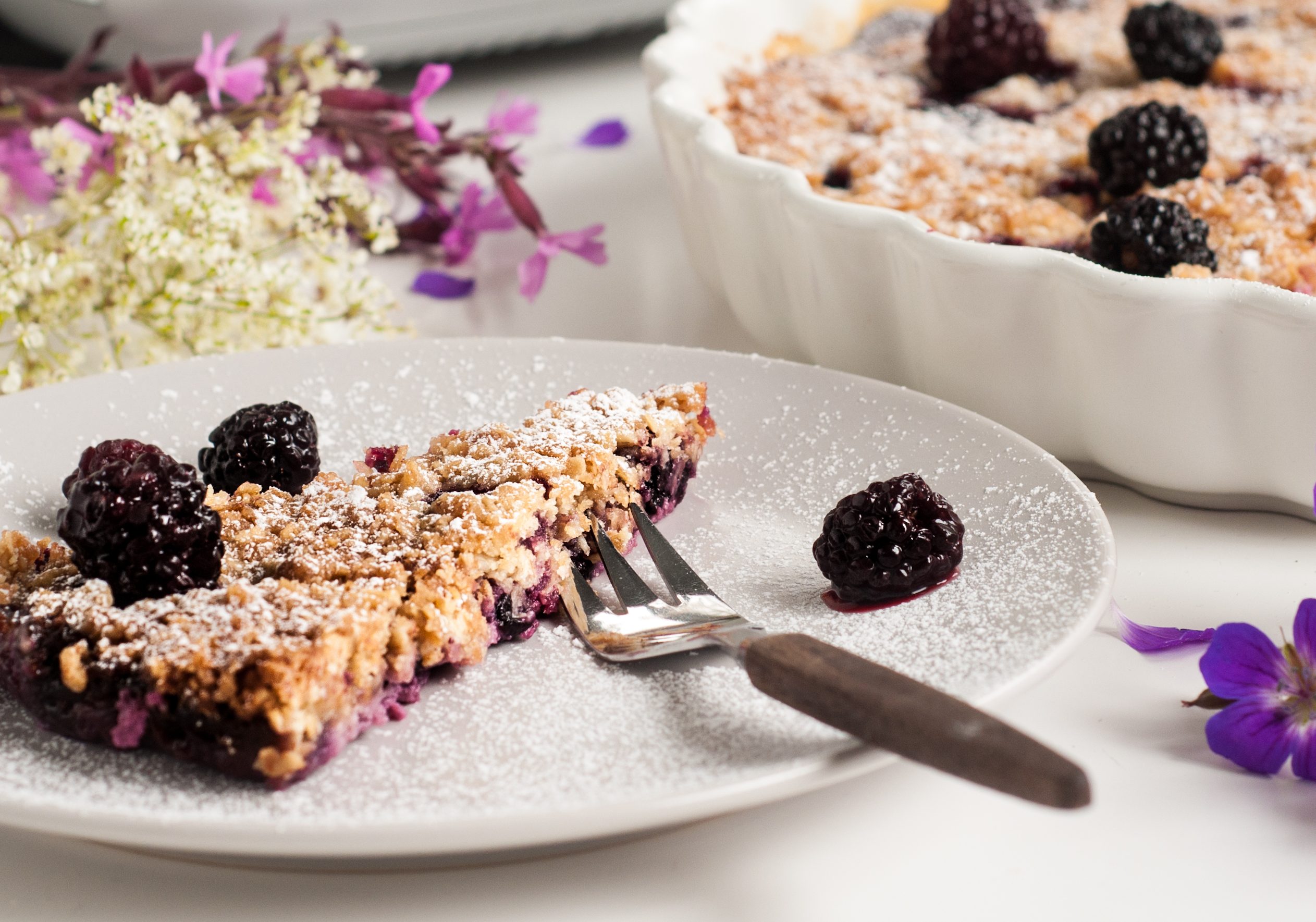 Björnbär och vaniljpaj Ankarsrum Sweden