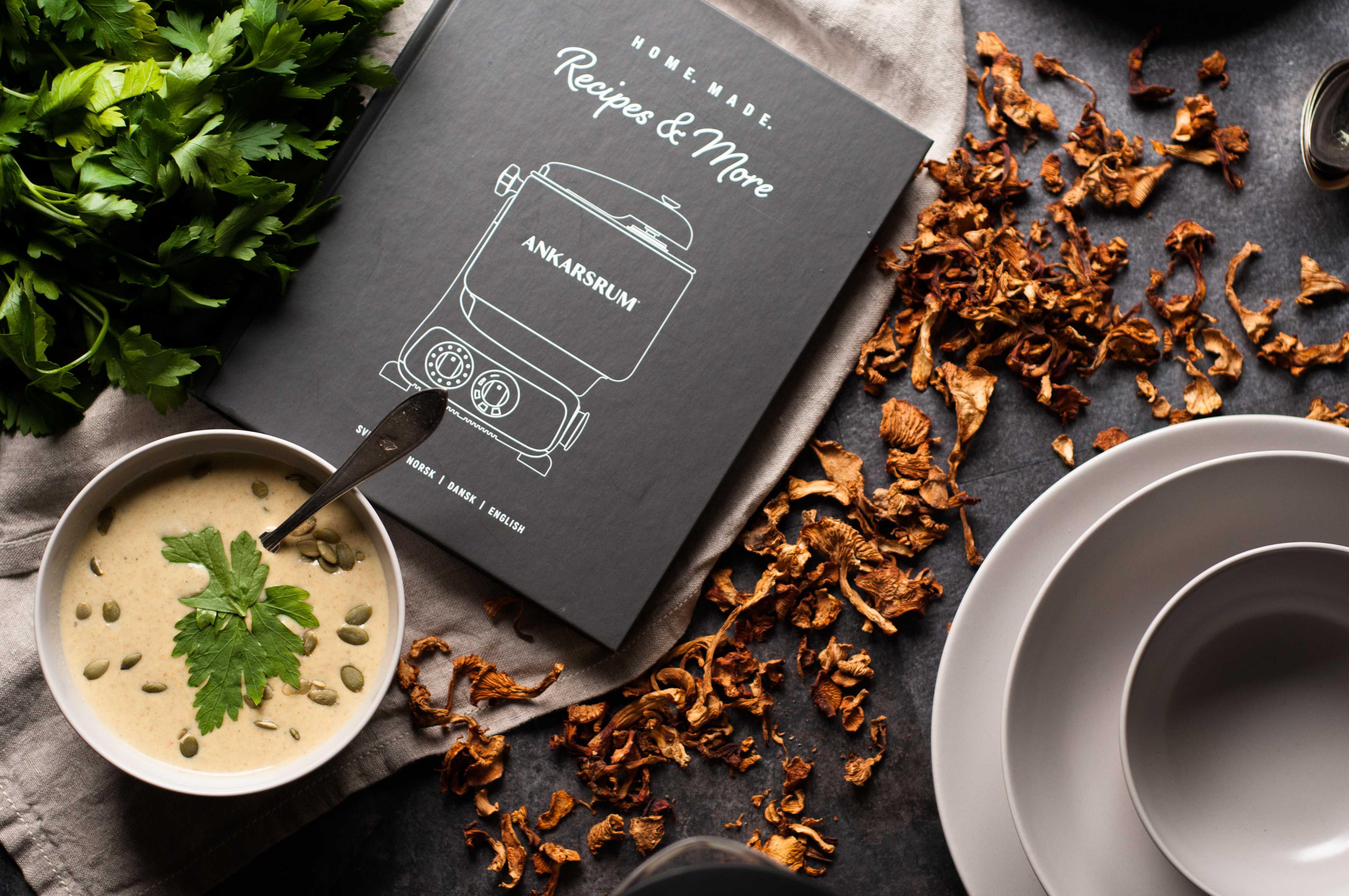 Autumnal mushroom soup - Ankarsrum Global