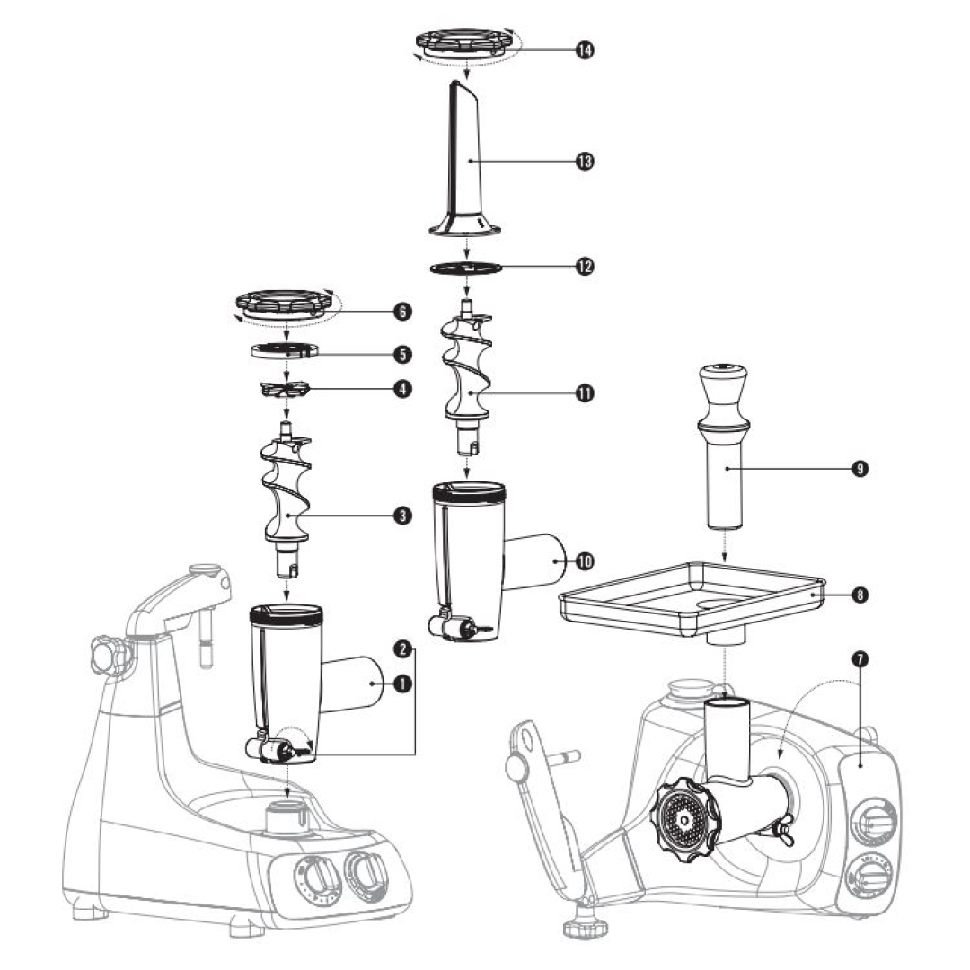 Instructions Mincer for Ankarsrum World class mincer Ankarsrum